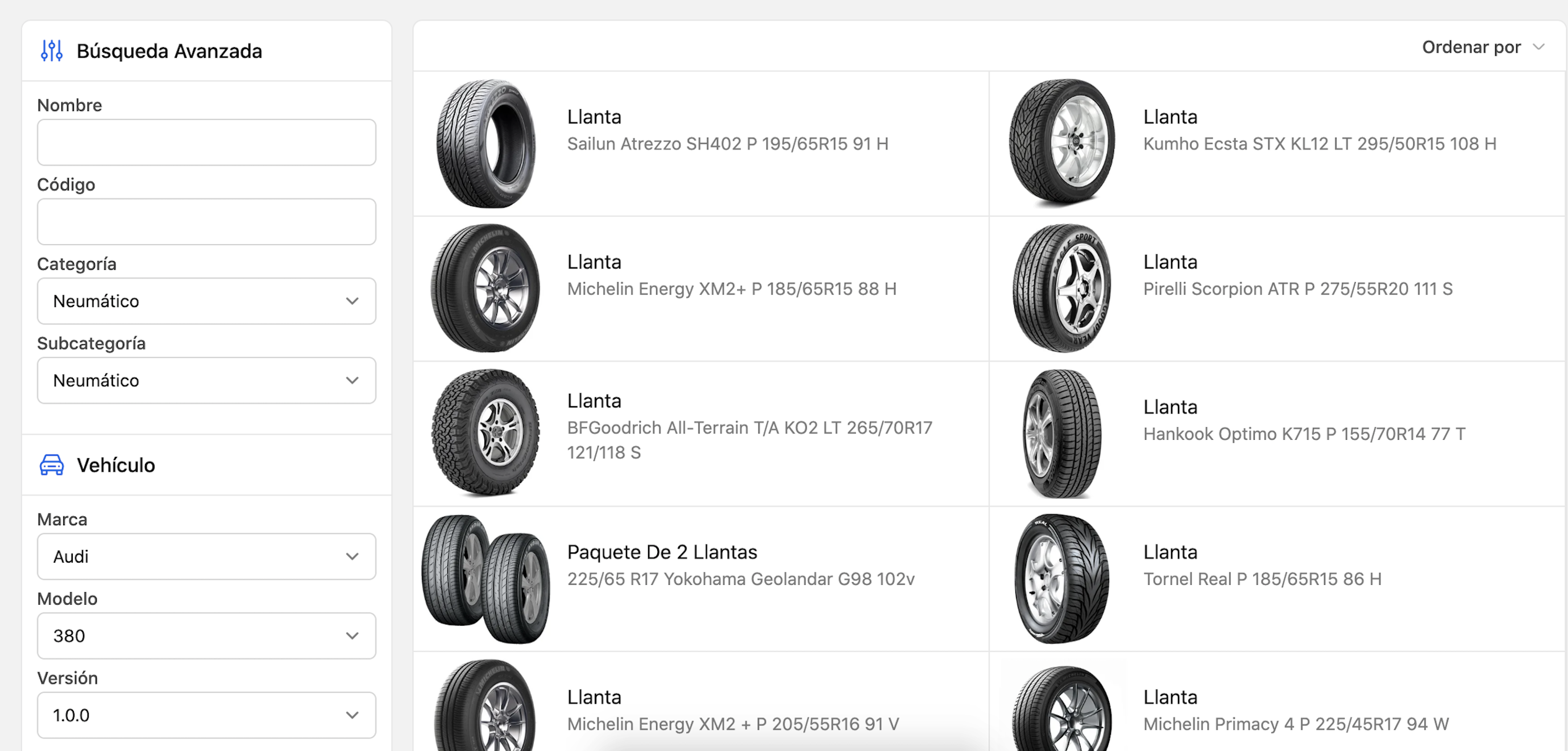 Inbox user interface